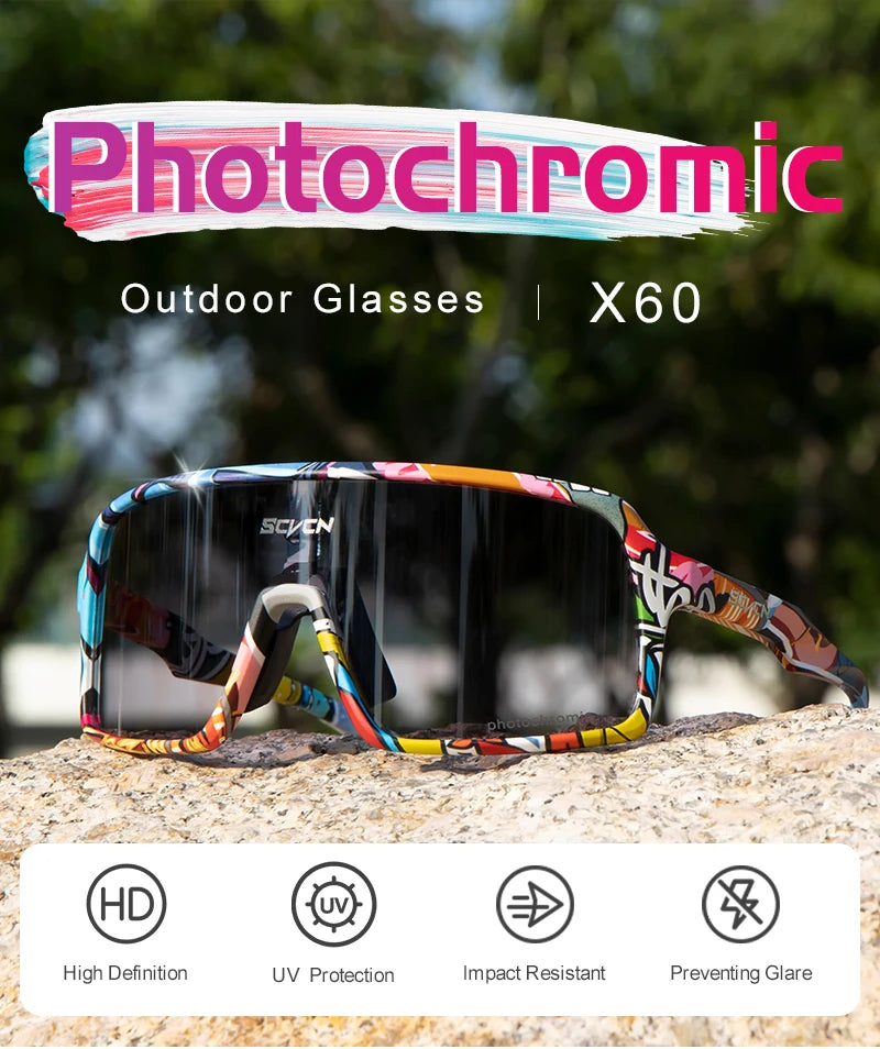 Sunglasses for Men Fashion Outdoor Sports Men Bicycle Cycling Glasses Woman Riding Goggles Mountain Driving Eyewear Accessories