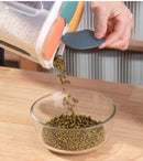 Kitchen Cereals Storage Box Plastic 4 grids Cereals Sealed Jar Food Container Moisture-proof Grain Tank Spaghetti Keep Fresh Box