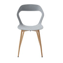 4Pcs/Set Hollow Dining Chairs Modern Simple Household Back Stool Nordic Negotiation Chair Plastic Chair Cosmetic Chair White