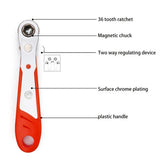 Corrosion-resistant Wrench Ratchet 6.35mm Hexagon Spanner Two-way 1/4 Inch Adjustment Quick Release Repair Tools