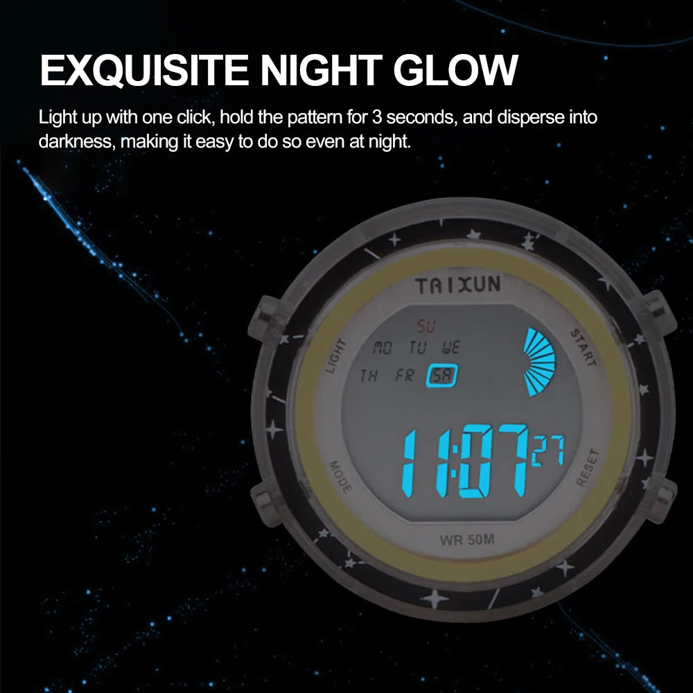 Motorcycle Digital Clock Waterproof Motorbike Stick-on Dashboard Car Clock Car Stick-On Mini Watch For Dashboard Boat Bike