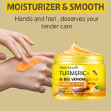Turmeric Bee Venom Anti-Drying Crack Foot Cream Hand Cracked Repair Skin Removal Care Cream Dead Feet Hand Skin 50g