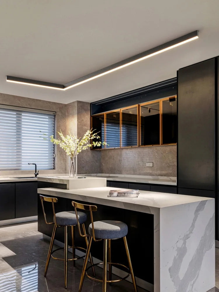 Modern Long Strip Ceiling Light Surface Mounted Minimalist Aisle Lamp Living Room Bedroom Kitchen Home Office LED Lighting