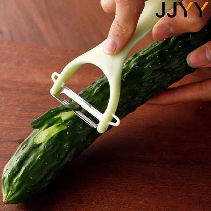 Cuchillo pelador de acero inoxidable JJYY, raspador de melón y fruta, pelador de patatas, manzanas, pepinos, herramientas de cocina