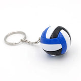 1xFashion PVC Volleyball Keychain Ornaments Business Volleyball Gifts Beach Ball Sport For Players Men Women Key Chain Gift 2024