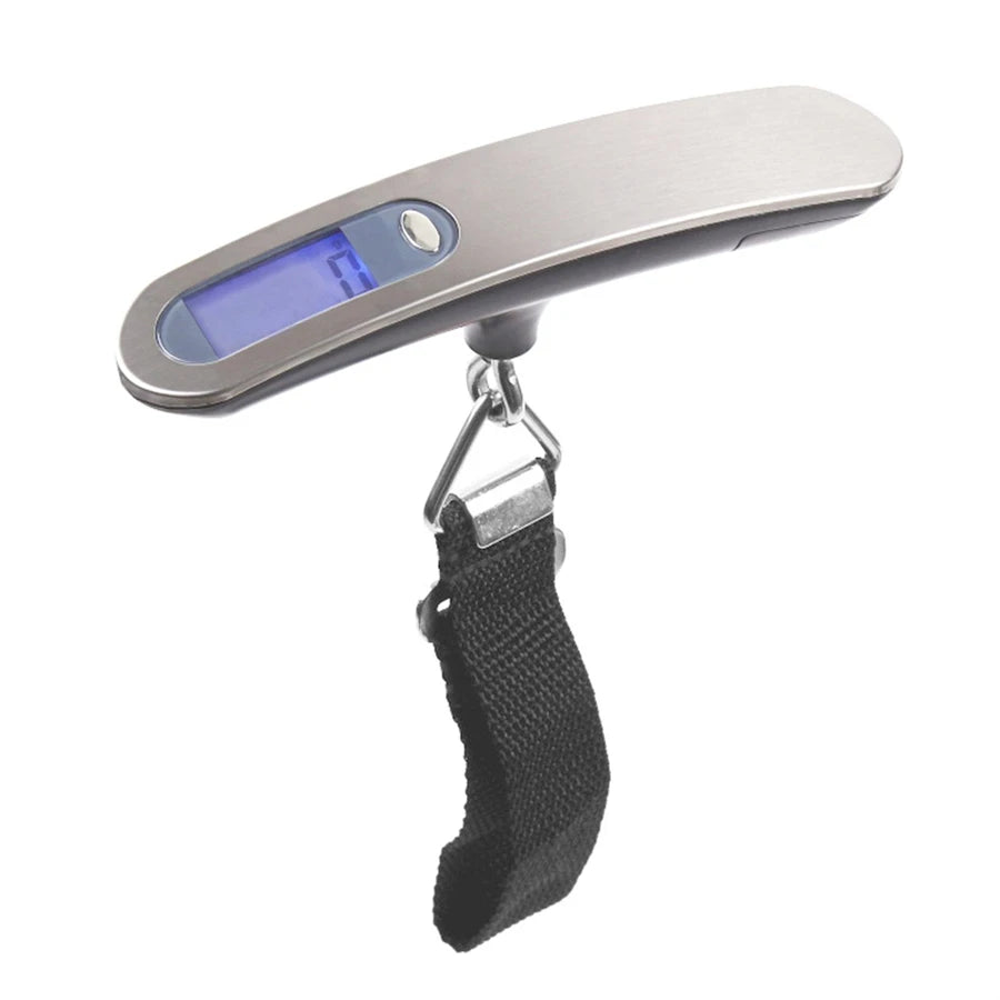 Portable Scale Digital LCD Display 110lb/50kg Electronic Luggage Hanging Suitcase Travel Weighs Baggage Fishing Scale with Hook