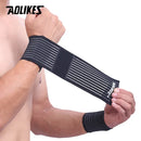 AOLIKES-cotton elastic wrist bandage,hand sport wristband,gym support,wrap wrist brace,carpal tunnel,1pc 