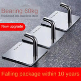 Gancho de pared autoadhesivo fuerte sin perforar, bolsa de abrigo, puerta de baño, colgador de toallas de cocina, accesorios para el hogar, 1/3/5 Uds.