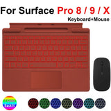 Trackpad Keyboard for Microsoft Surface Pro 3 4 5 6 7 8 9 X Backlit Russian Spanish Arabic Portuguese French Hebrew Keyboard