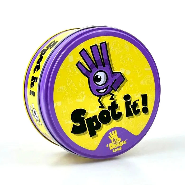 Spot It Cards Game Dobble Juego Pokemon Pikachu with Metal Box One Piece Doraemon Friends Party Jr Hip Board Game for Kids Gifts