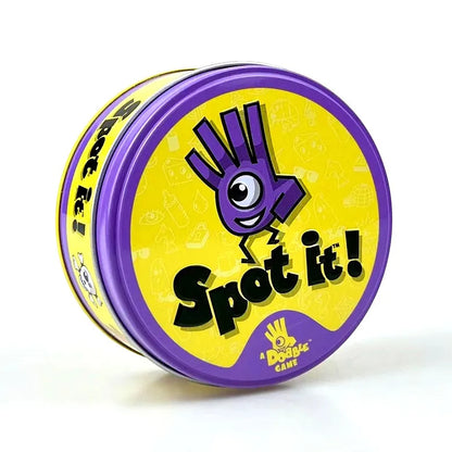 Spot It Cards Game Dobble Juego Pokemon Pikachu with Metal Box One Piece Doraemon Friends Party Jr Hip Board Game for Kids Gifts