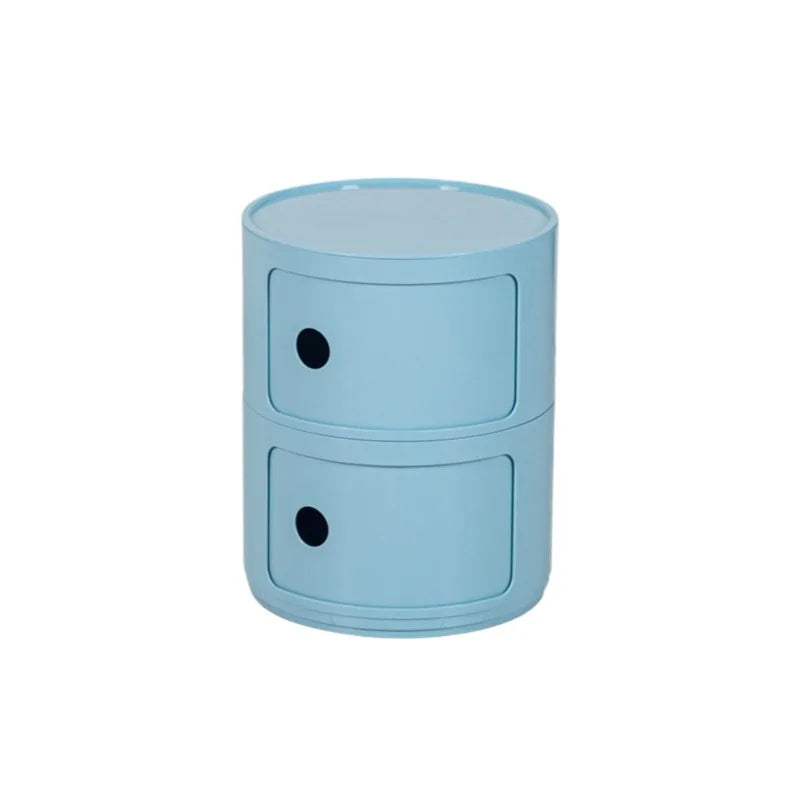 Nordic Ins Net Red Bedside Table Modern Minimalist White Round Creative Small Cabinet Mini Simple Plastic Side Cabinet 협탁