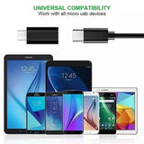 10-1Pcs Micro USB Female To Type C Male Adapter OTG Converter Micro-B To USB-C Connector Phone Charger Cable Adapter For Samsung