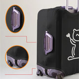 Cat pattern luggage protection cover, suitable for 18-32 inch luggage covers, luggage handle gloves, travel accessories