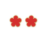 Stainless Steel Clover Bracelet for Women 14k Gold Silver Five Leaf Flower Delicate Lucky Link Bracelets Jewelry for Girls 