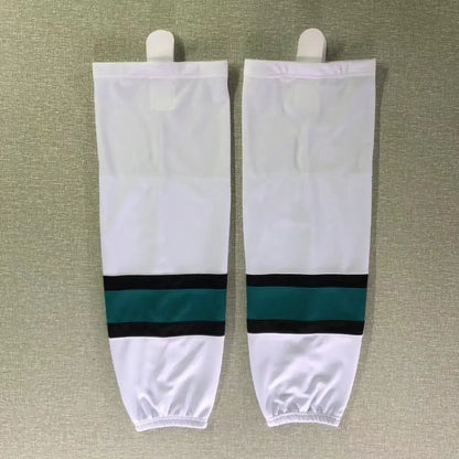 1 Pair Multiple Colors Knit Ice Hockey Socks 100% Polyester Team Training Socks Practice Socks Hockey Equipment Sports Sock
