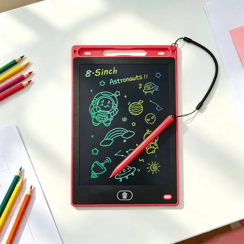 Tablet de Desenho LCD de 8,5 Polegadas – Lousa Eletrônica de Escrita e Desenho – Portátil – Brinquedo Educativo e Presente para Crianças