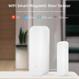 Tuya Wifi Door Sensor Window Entry Sensor Security Burglar Door Sensor Alarm Smart Life Magnetic Door Sensor Alexa Google Home