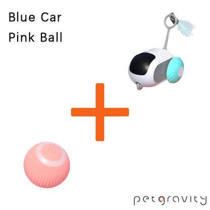 Juguete interactivo inteligente para gatos con gravedad para mascotas, automático, con movimiento y control remoto, para interiores, con forma de pelota, para perros.