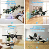 L0712 RC Plane 2.4G Remote Control Aircraft Gravity Sensing Helicopter Glider with Light EPP Foam Fighters for Boys Children