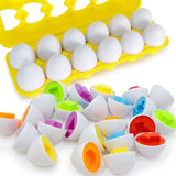 Matching Eggs Toys for Kids 1 2 3Toddlers Montessori Toys Easter Eggs Baby Shape Sorter Games Children Educational Learning Toys
