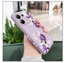 Beautiful Peony Phone Case For Xiaomi Redmi Note 14 13 12 12S 11 11S 10 10S 9 9S Pro Plus 4G 5G Liquid Silicone Cover