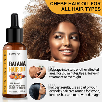 Aceite capilar Batana para cabello negro, anticaída, tratamiento para el crecimiento del cabello, 100 % manteca pura, 50 ml 