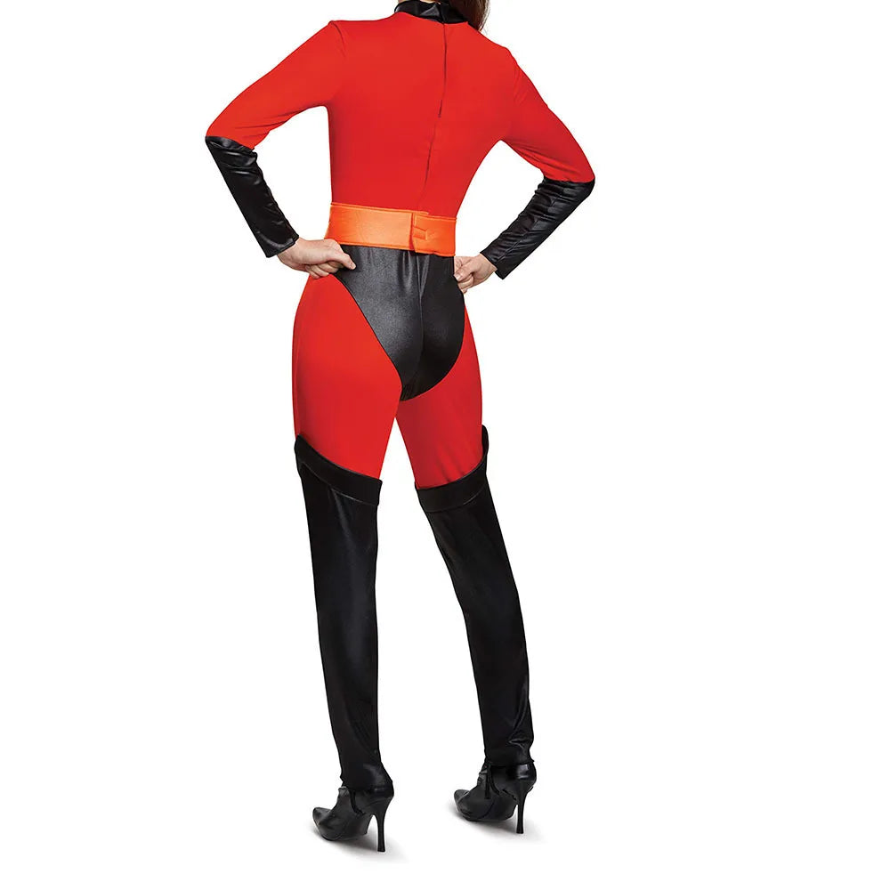 Mr Mrs Incredibles Cosplay Elastigirl Hulk Spider Family Adult Suit Jumpsuit Bodysuit Halloween Costumes Jumpsuit