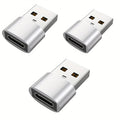 3-Pack USB to USB C Adapter, USB C Female to USB Male Super Fast Charging and OTG Converter Compatible with iPhone 15/14/13/12 P
