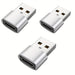 USB 2.0 silvery-3PCS