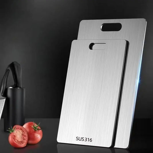 Stainless Steel Thickened Cutting Board, Antibacterial and Mildew-Proof, Kneading Dough Board, Kitchen Fruit and Vegetable Cutting Board