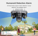 LS VISION 15MP Three Screen WiFi Camera Outdoor Three 360°Rotation PTZ IP Camera Human Auto Tracking Video Surveillance Cam CCTV