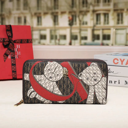CH Premium Folding Printed Monogrammed Design High Quality Luxury Women's Handbags Square Wallet Classic Vintage Design Fashion