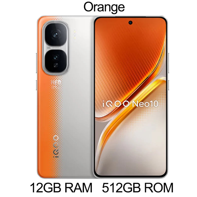Original VIVO iQOO Neo 10  6100mAh Battery 120W SuperVOOC 50MP  IMX921 OIS 6.78 Inch AMOLED 144Hz Snapdragon 8 Gen 3   NFC OTA
