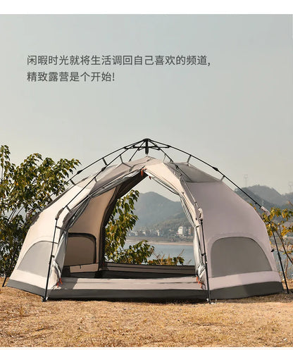 Fully automatic mushroom tent Outdoor camping field camping folding portable quick opening thickened rain proof tent