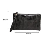 Women Black Cosmetic Bag Zipper Small Makeup Bag Traveling Neceser Ladies Cosmetics Clutch Purse Toiletry Organizer Case Pouch