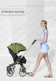 EU STOCK 4in1 baby stroller two-way Multifunctional newborn baby stroller 3in1 Foldable Basket type seat Lightweight Travel Pram