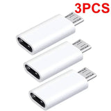 10-1Pcs Micro USB Female To Type C Male Adapter OTG Converter Micro-B To USB-C Connector Phone Charger Cable Adapter For Samsung