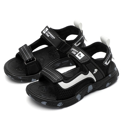 Kids Boys Trendy Camouflage Platform Strap Sandals Lightweight Soft Sole Non-slip Girls Children For Summer Outdoor Beach Shoe