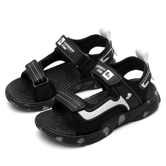Kids Boys Trendy Camouflage Platform Strap Sandals Lightweight Soft Sole Non-slip Girls Children For Summer Outdoor Beach Shoe