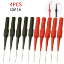 2/4/6pcs Insulation Piercing Needle Pin Non Destructive Multimeter Test Probe 10A 600V for 2mm Test Lead Multimeter Test Probes