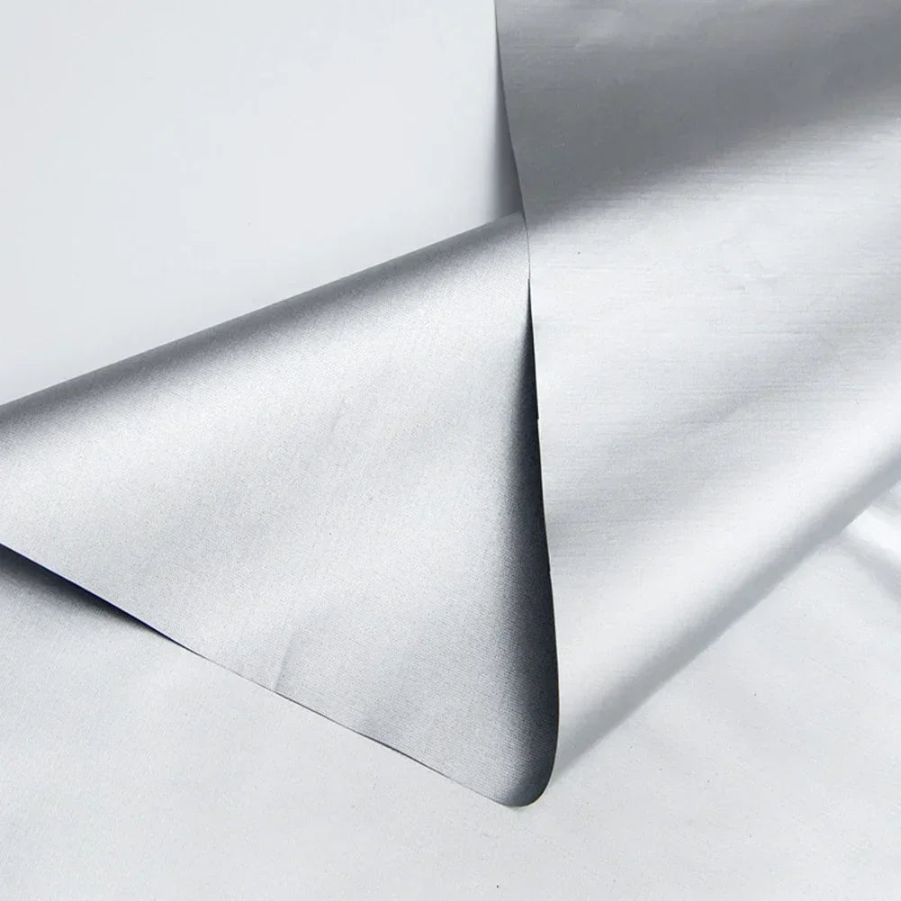 Easy Install Sunscreen Protection Thermal Insulation Curtain with Hook Silver Coated Fabric Shade Cloth Home Office Decoration
