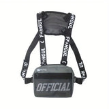 Fashion Streetwear Men Hip-Hop Chest Bag Tactical Two Straps Chest Rig Vest Bags For Travel Hiking Outdoor Sports 
