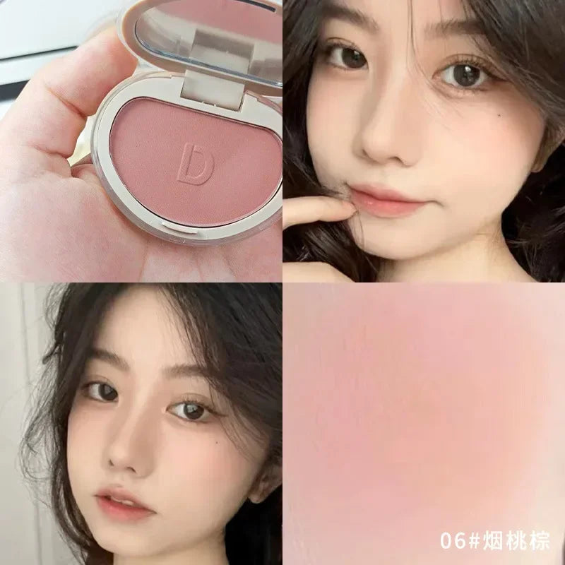 1PC Blush Makeup Palette Cute 7 Color Mineral Powder Blue Pink Rouge Long Lasting Natural Cheek Tint Waterproof Blusher Cosmetic