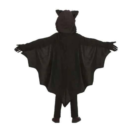 Disfraz con capucha de murciélago vampiro Unisex para niños, mono de cosplay sexy para niños, conjunto de disfraz de Halloween, guante, Vestidos de fiesta