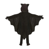 Disfraz con capucha de murciélago vampiro Unisex para niños, mono de cosplay sexy para niños, conjunto de disfraz de Halloween, guante, Vestidos de fiesta