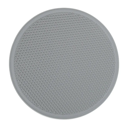 30cm Large Silicone Mat Coaster Heat Resistant Placemat Honeycomb Nonslip Pot Holder Table Mat Round Cup Mat Kitchen Accessories