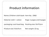 4 Pages Enlightenment Early Learning Books Children Black and White Cloth Book for Kids Montessori Educational Toys