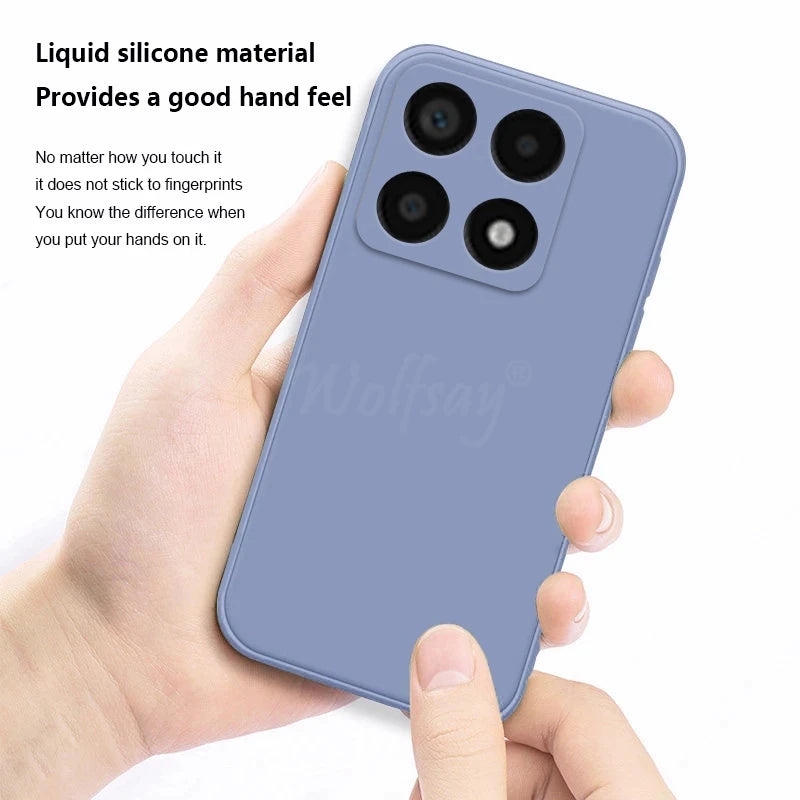 For Xiaomi 14T Pro Case Liquid Silicone Original Plain Rubber TPU Protector Case Xiaomi 14T Pro Cover TPU Shockproof Mi 14T Pro