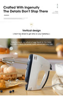 Household Electric Mixer Handheld Kitchen Food Mixer Multifunctional Adjustable 7-speed Egg Cream Dough Bread Mixer Grinder
